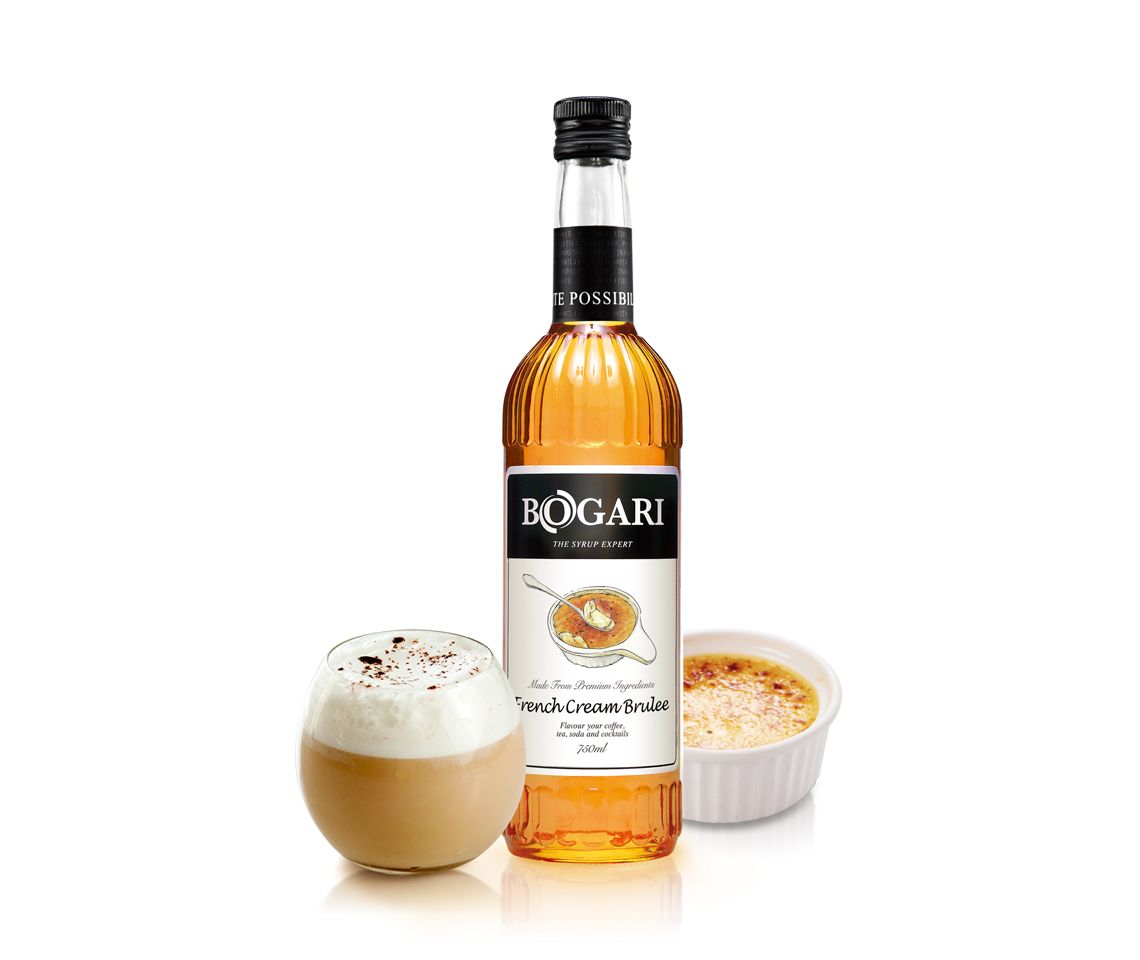 Creme brulee with vanilla flavor for your drinks.